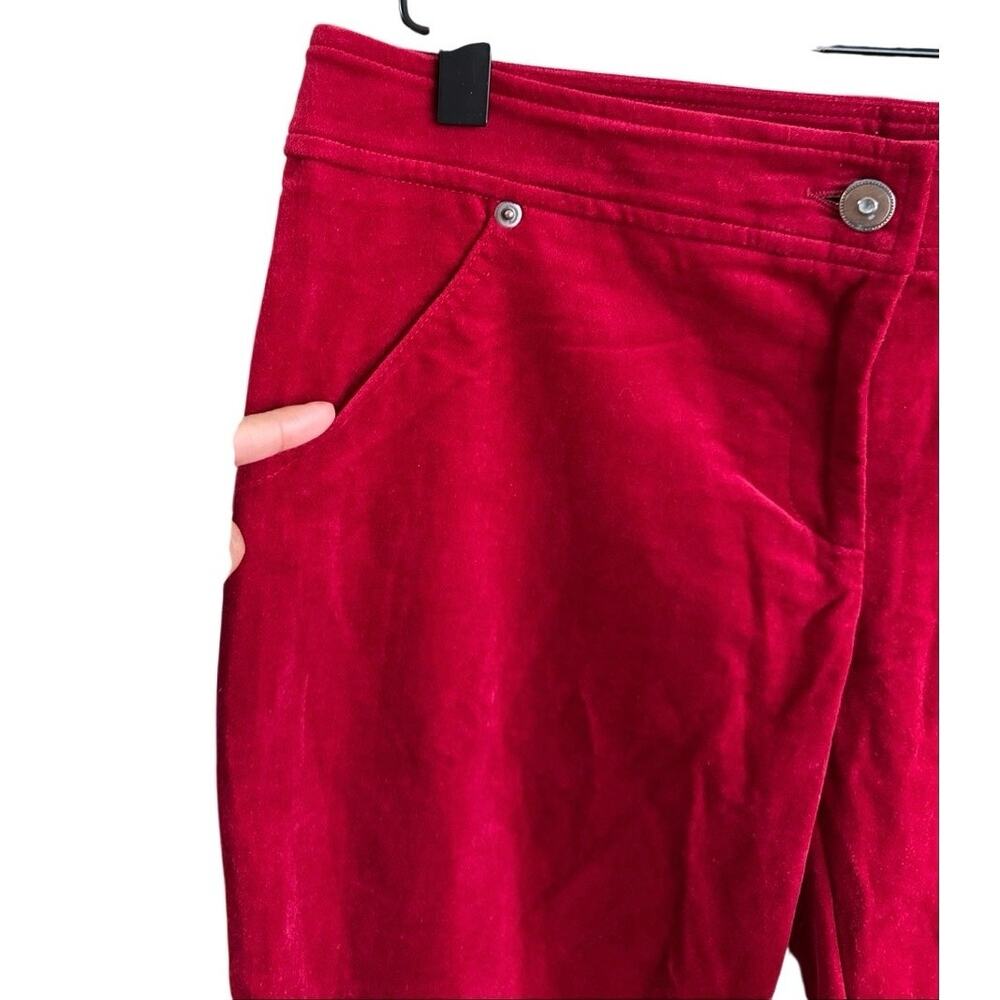 Vintage S&D Corduroy Bootcut Flare Pants Size 8 Red 90s Retro Made in the USA - Picture 4 of 14